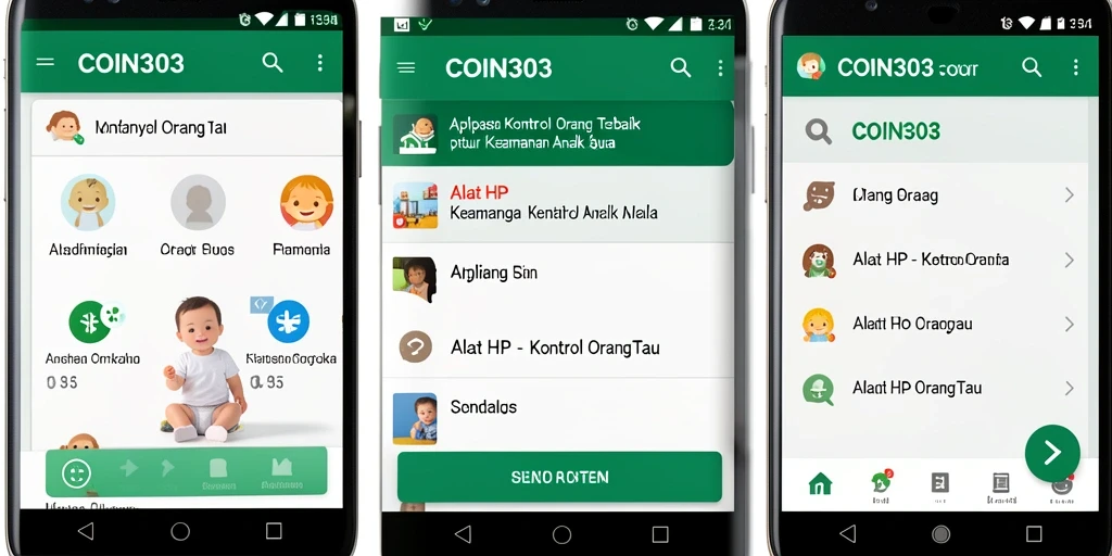 Antarmuka COIN303 yang ramah pengguna untuk kontrol orang tua.