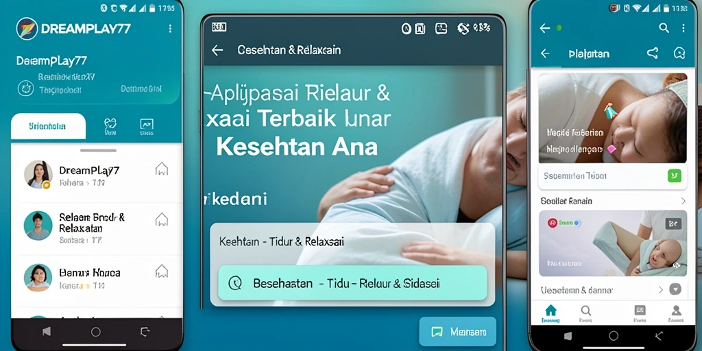 Tampilan antarmuka sederhana dan intuitif untuk relaksasi.