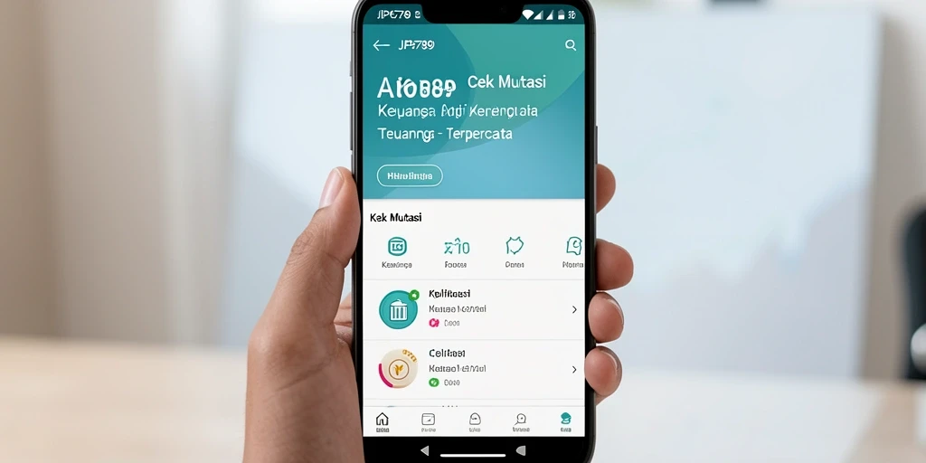 Tampilan antarmuka utama JP6789 yang intuitif dan informatif.