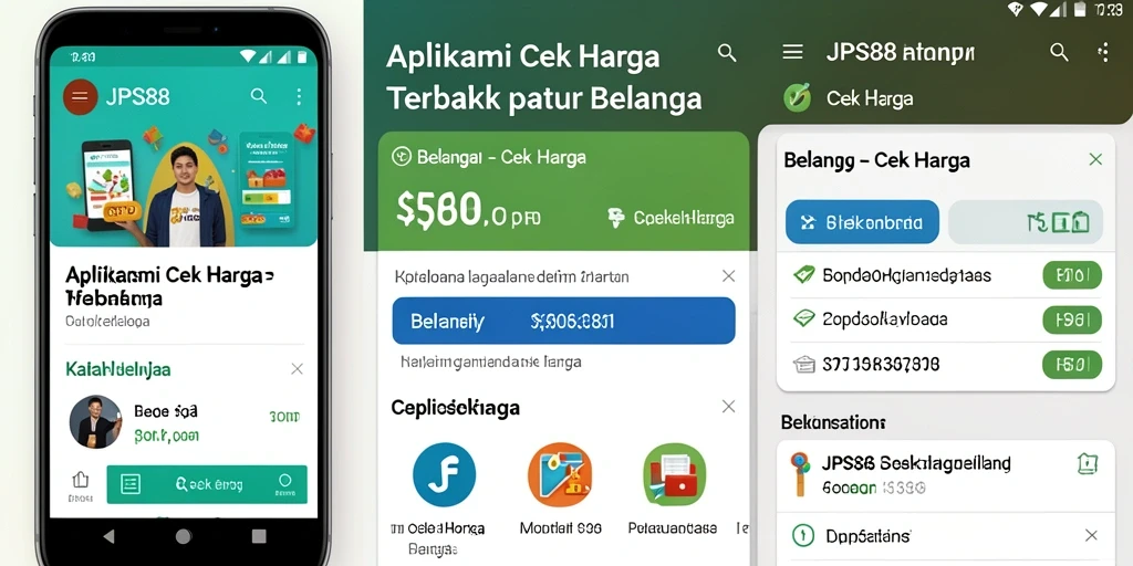 Tampilan antarmuka JPS88 dengan fitur Cek Harga yang mudah digunakan.