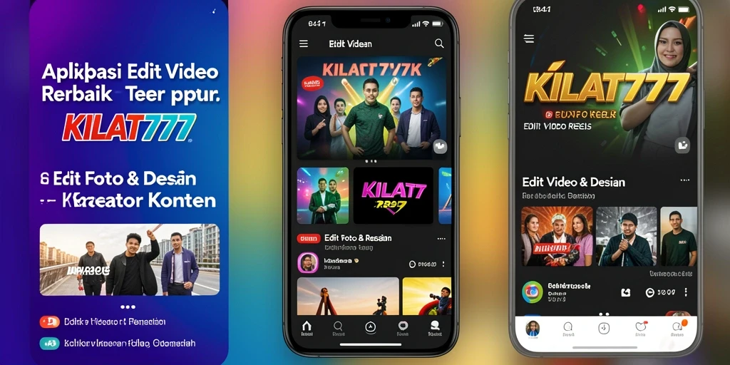 Tampilan antarmuka KILAT777 untuk edit video reels yang menarik.