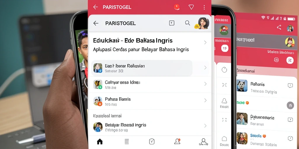 Antarmuka aplikasi PARISTOGEL yang menarik dan interaktif.