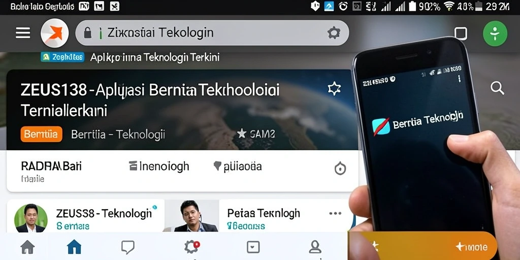 Antarmuka aplikasi ZEUS138 yang informatif dan menarik.